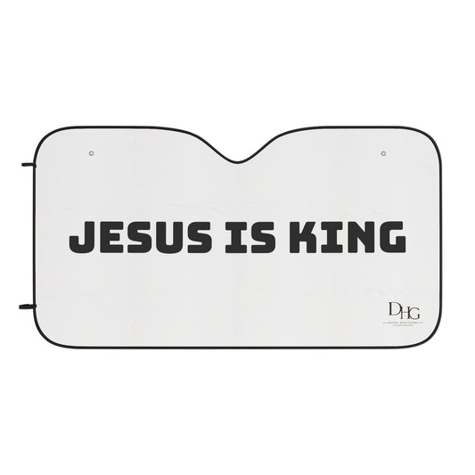 Jesus Is King Car Sun Shade