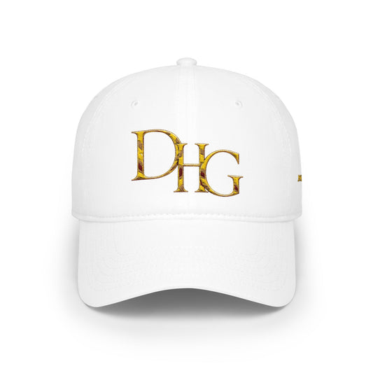 Gold DHG Embroidered Low Profile Baseball Cap