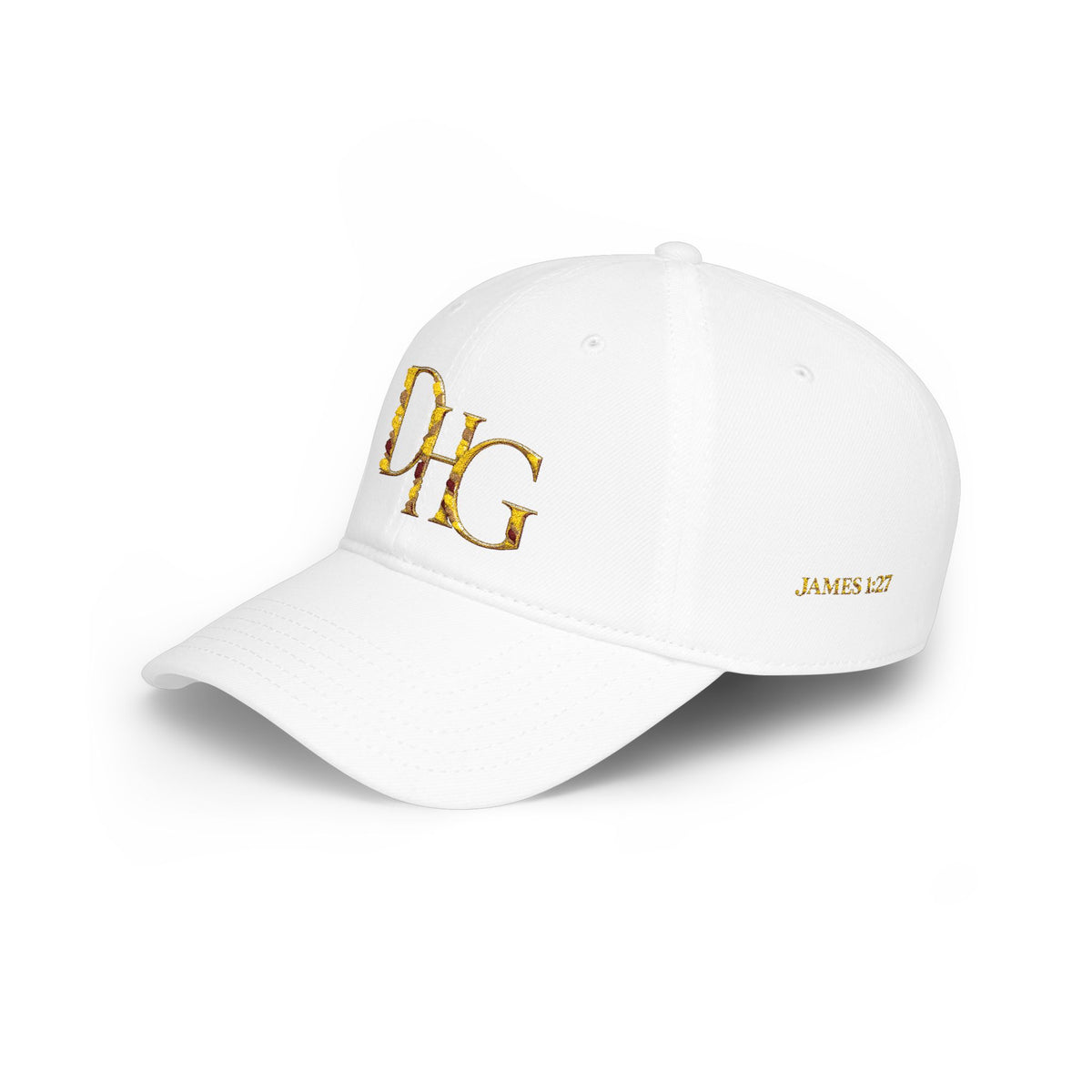 Gold DHG Embroidered Low Profile Baseball Cap