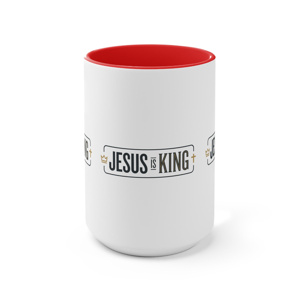 Jesus Is King Accent Mug