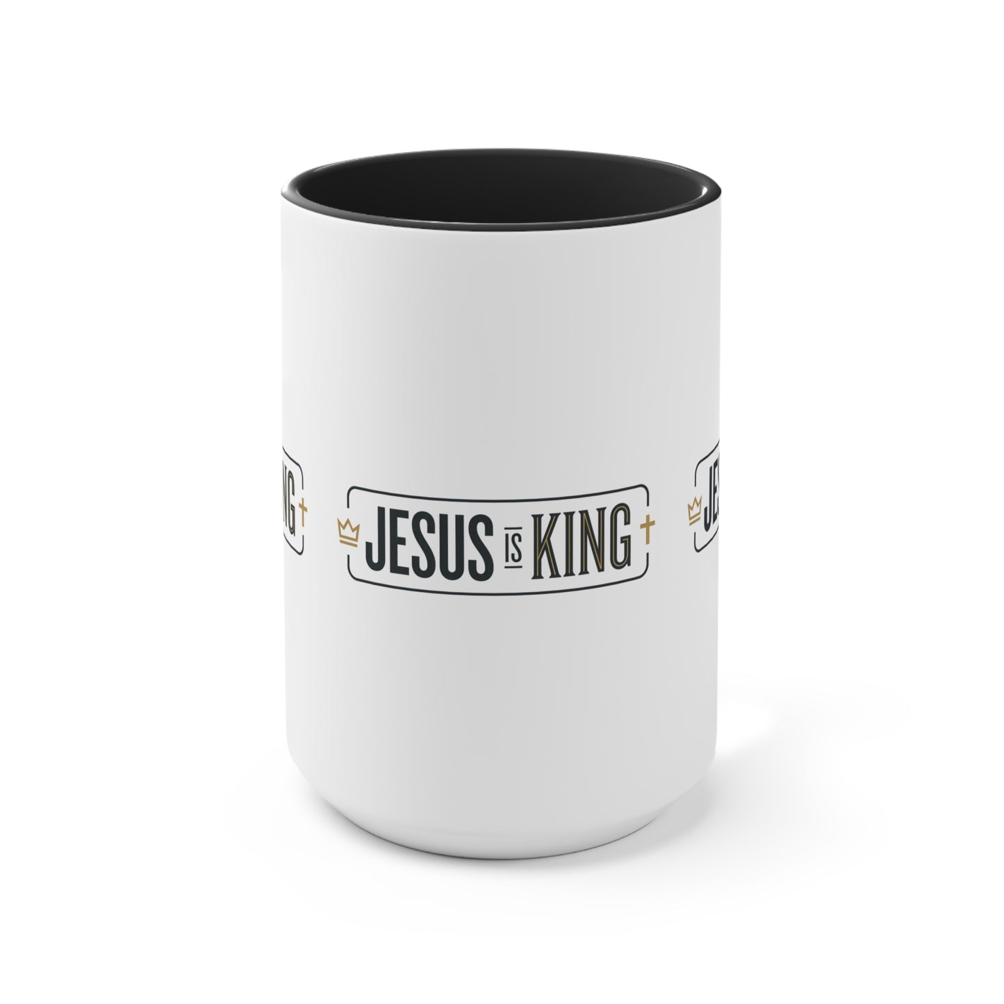Jesus Is King Accent Mug