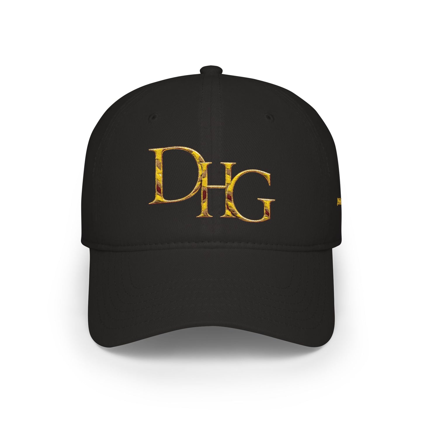 Gold DHG Embroidered Low Profile Baseball Cap