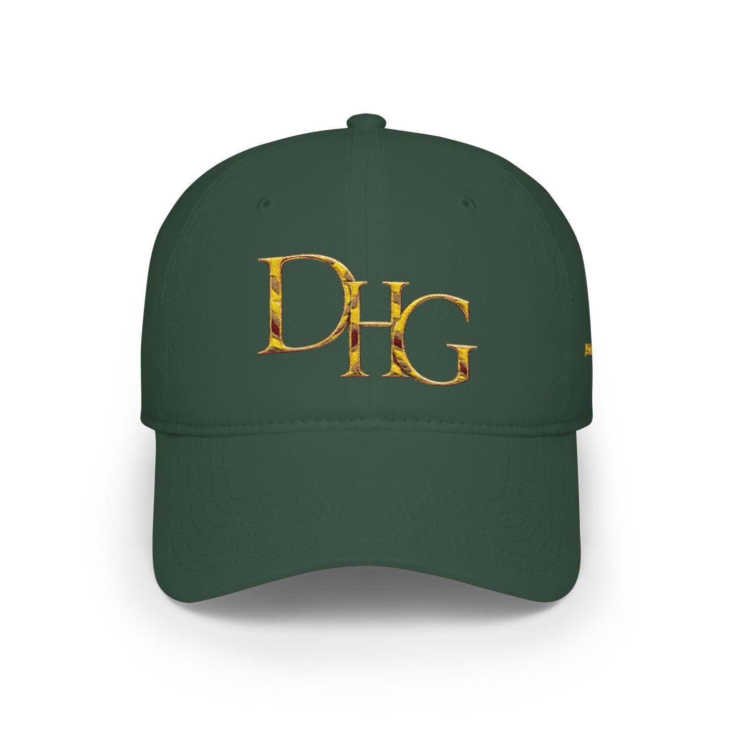 Gold DHG Embroidered Low Profile Baseball Cap