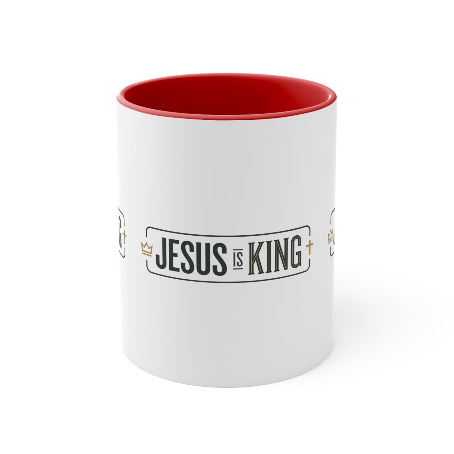 Jesus Is King Accent Mug