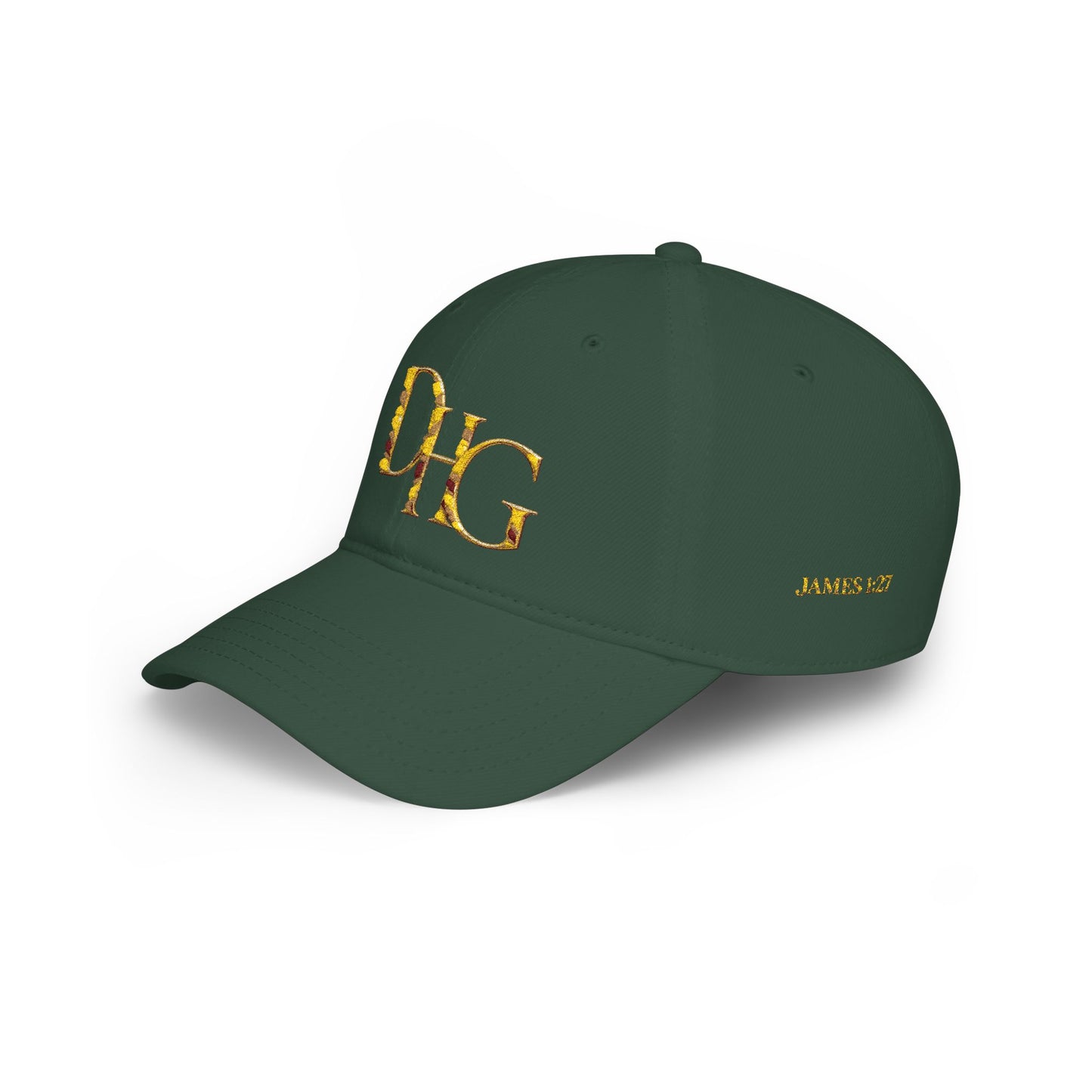 Gold DHG Embroidered Low Profile Baseball Cap