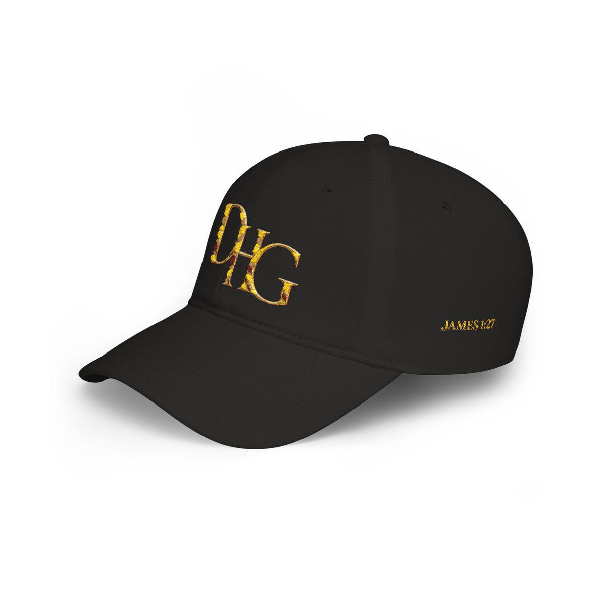 Gold DHG Embroidered Low Profile Baseball Cap