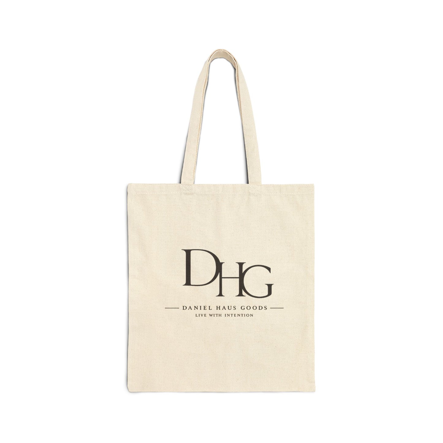 Canvas Tote Bag — Minimalist 'DHG Daniel Haus Goods' Logo Shopper