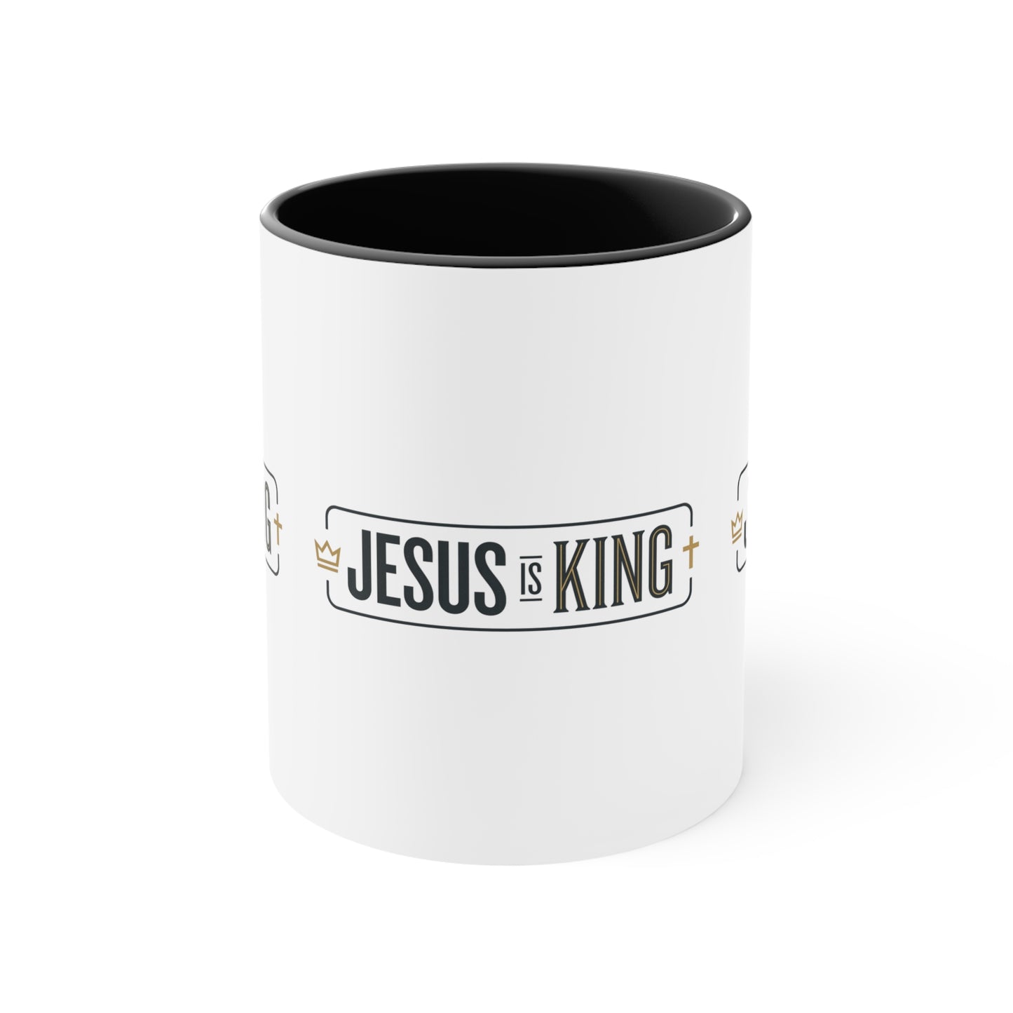 Jesus Is King Accent Mug