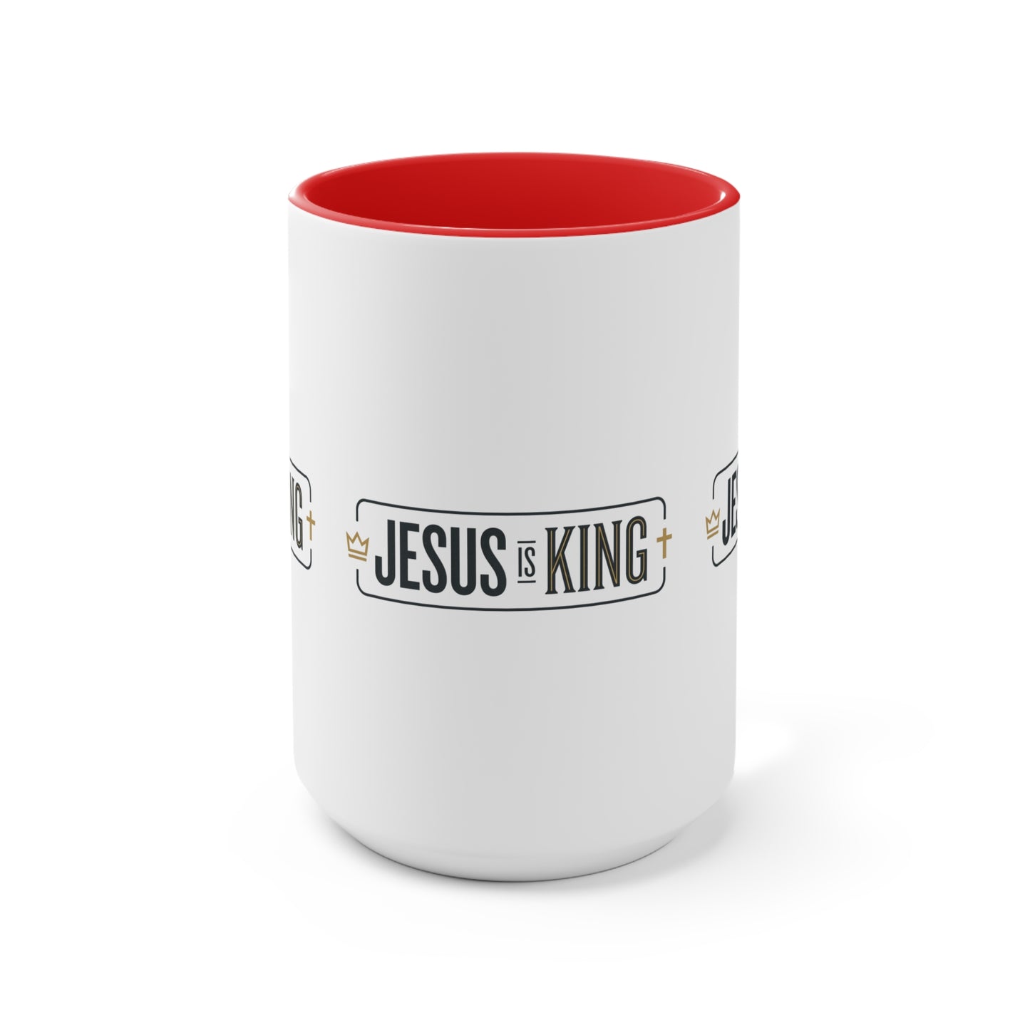 Jesus Is King Accent Mug