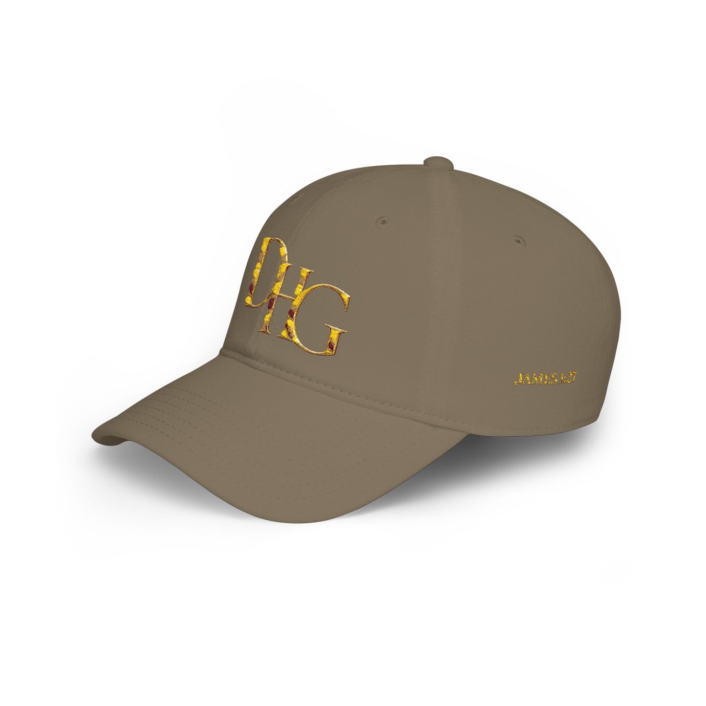 Gold DHG Embroidered Low Profile Baseball Cap