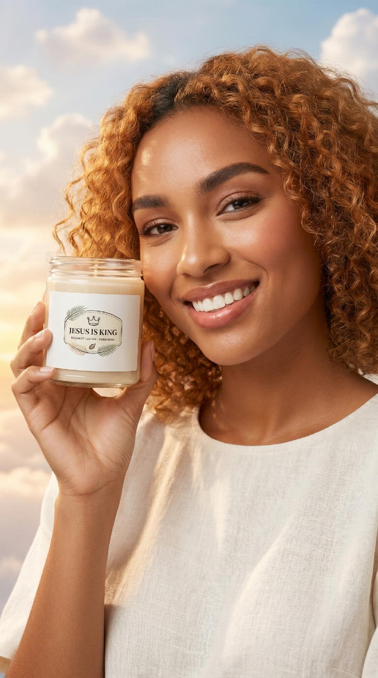 Jesus Is King Scented Soy Candle — 9oz